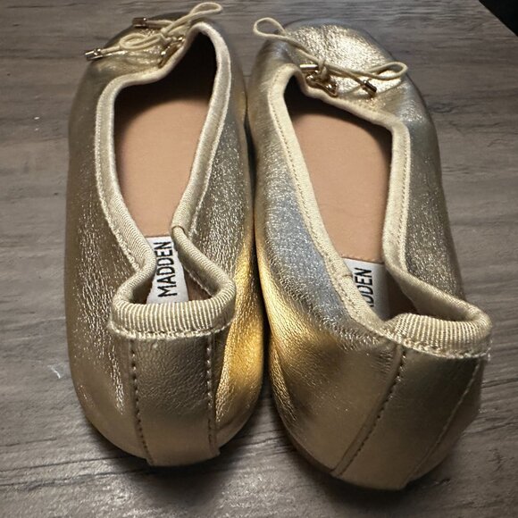 Steve Madden Gold Ballet Flats – Women’s Size7.5 - Picture 2 of 4